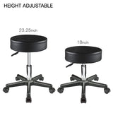 Supportive Adjustable Hydraulic Rolling Swivel Stool
