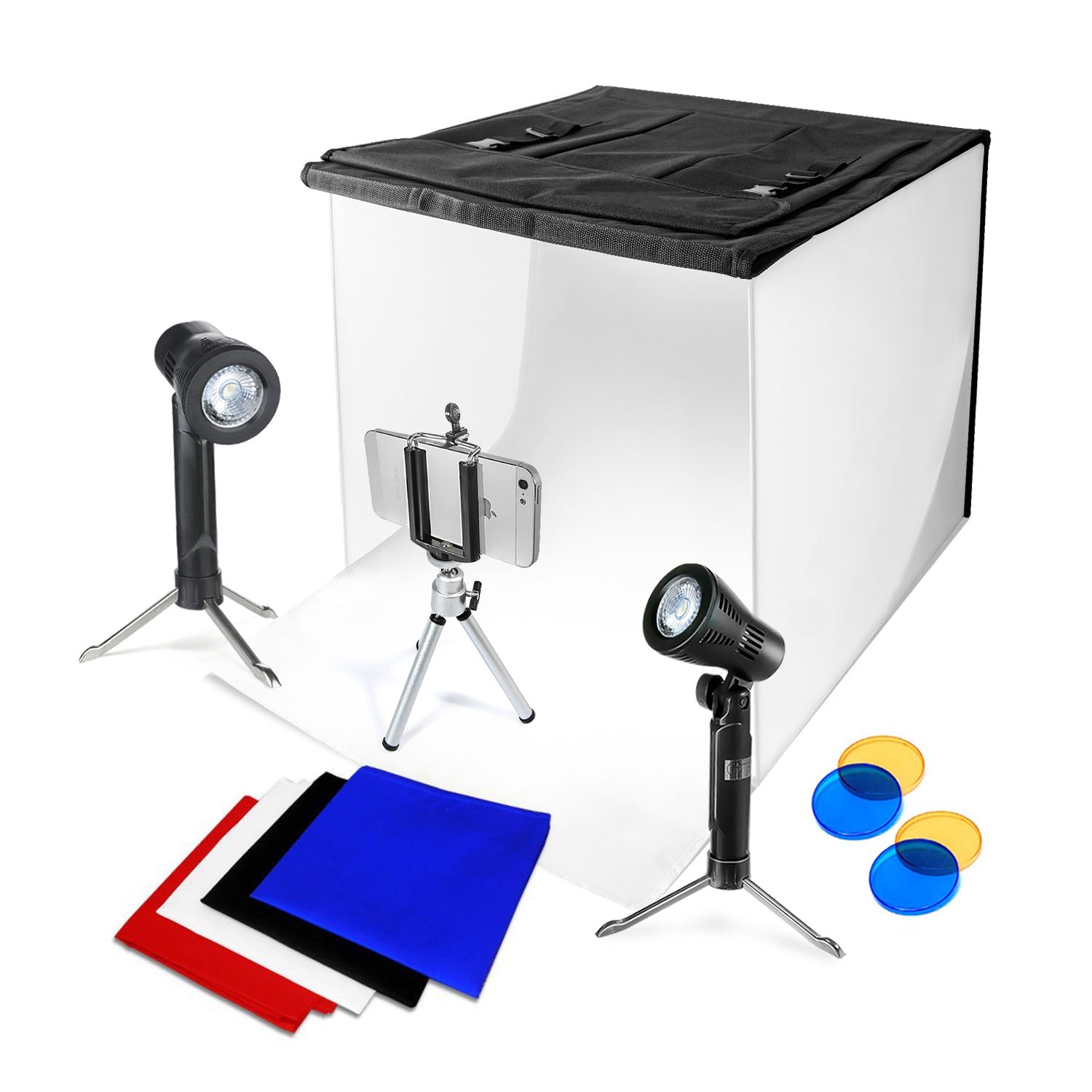 Tabletop Shooting Tent & LED Lighting Mini Studio Kit (16 inch