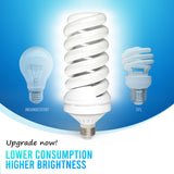 Copy of LED 30W Photo Light Bulb 300W Equivalent CFL Replacement Pure White Daylight E26/E27 6500K 3000 Lumen, Set of 6