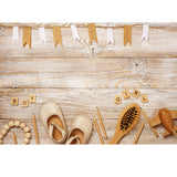 5 x 7 ft. Vinyl Wooden Pattern Background Portrait Photo Backdrop