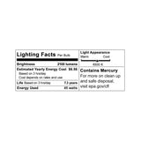 45 Watt Spiral E26/E27 Compact Fluorescent CFL Light Bulb 2100LM 6500K Daylight, Set of 4