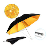 Black & Gold Photo Umbrella (33 inch), Set of 2