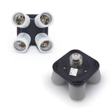 4 Socket E26/E27 Fluorescent Bulb Adapter UL Approved