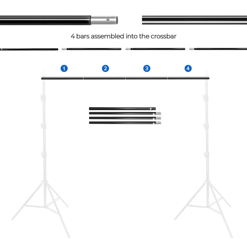 Backdrop Support Stand Crossbar (4 Sections)