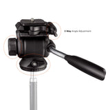 Three Axis Angle Adjustable DSLR Camera Tripod Mount with Quick Release Plate