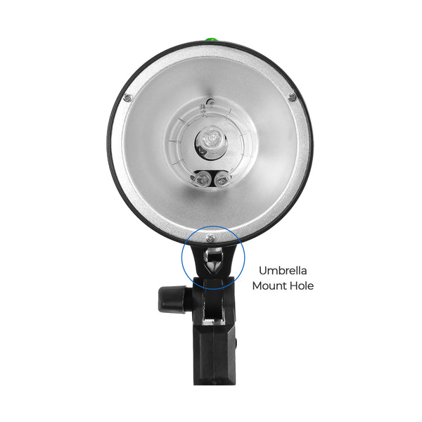160 Watt Digital Strobe Flash Light & Umbrella Reflector Holder