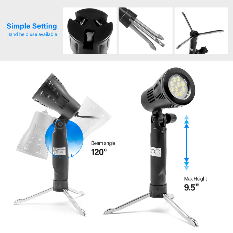 Tabletop Shooting Tent Box & LED Lighting Mini Studio Kit (24 inch)