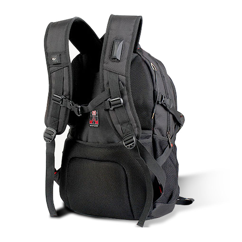 17" Laptop Backpack Black Bag Shoulder Bag Outdoor School Travel Business