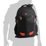 15" Laptop Backpack Black Bag Shoulder Bag Outdoor School Travel Business