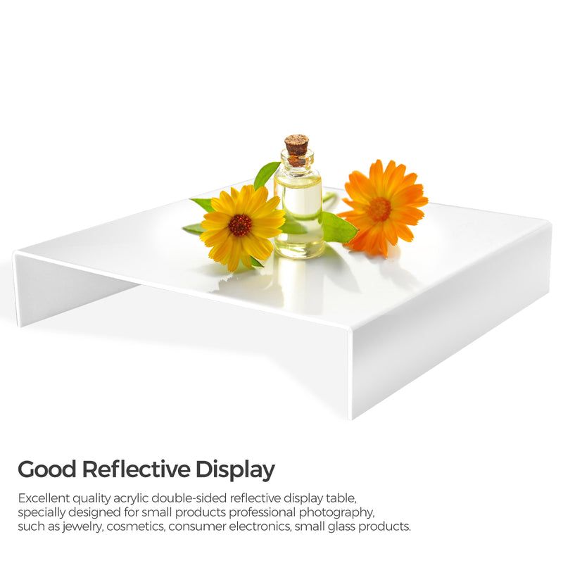 Black & White Acrylic Reflective Display Table Kit