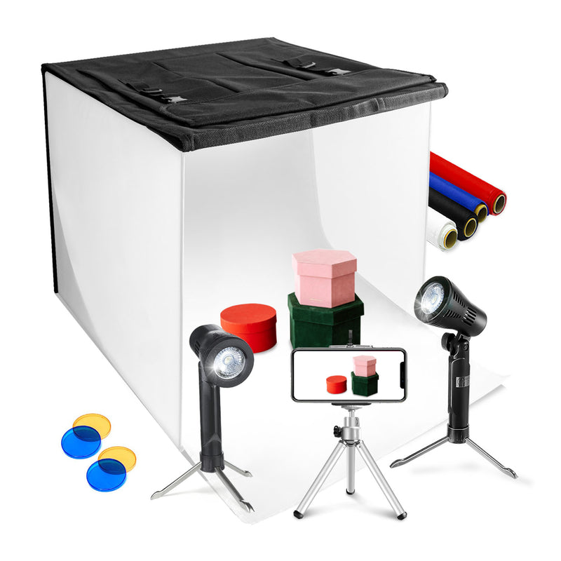 Tabletop Shooting Tent & LED Lighting Mini Studio Kit (24 inch)