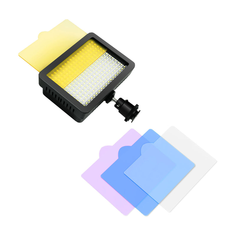 LED 160 On-Camera Light Panel Complete Kit for Photo and Video