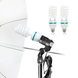 10.1 x 7.4 feet Backdrop Support System Kit & Photo Umbrella Lighting Complete Kit
