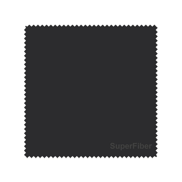 Set of 4 16 x 16 in Super Fiber Lens Cleaning Cloth - Black